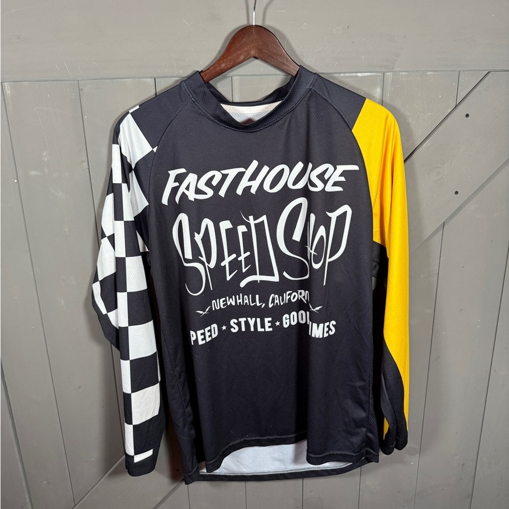Fasthouse Black, Yellow and White Motorcycle Jersey